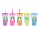 Starbucks® Reusable Cold Cup Color Changing 5pk 24oz thumbnail